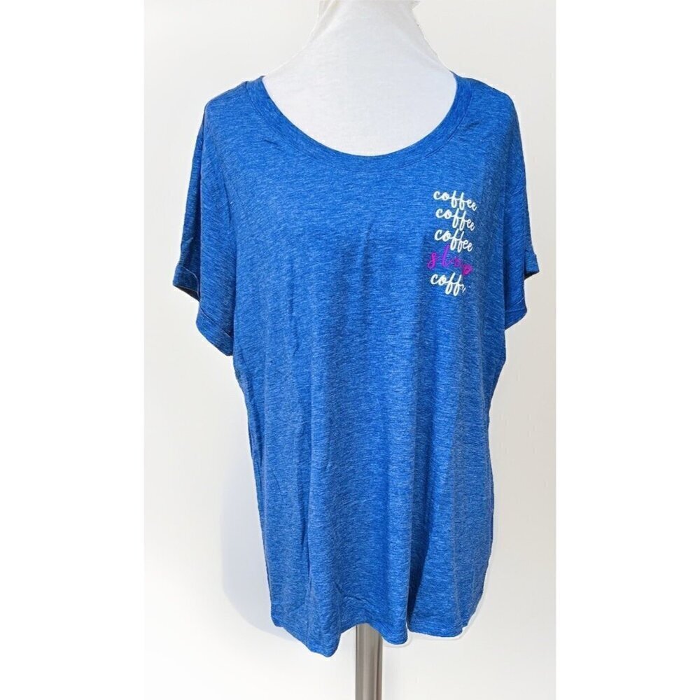 Natural Reflection Women’s Mazarene Blue Shirt Sleep Loungewear Size XXL - Picture 8 of 12